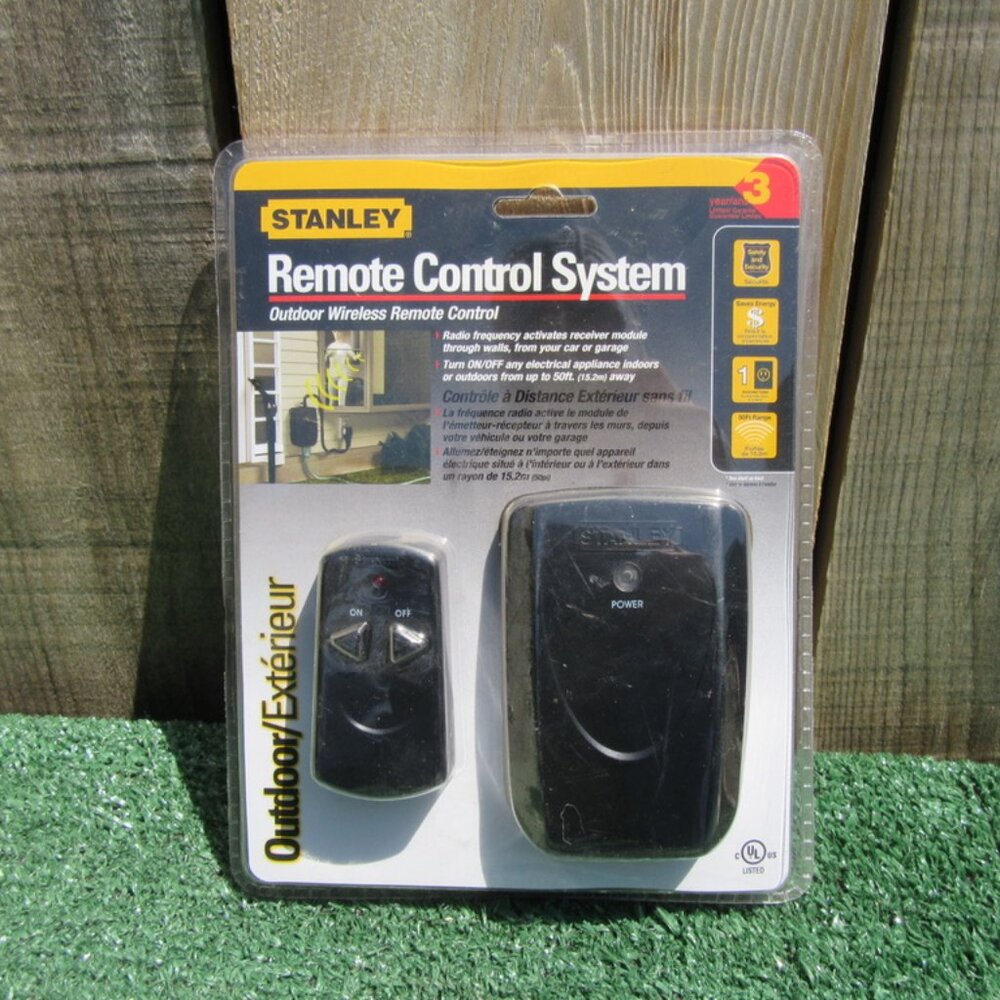 Brand New Stanley Outdoor Wireless Remote Control System 51186